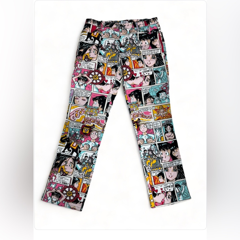 Y2K vintage Moschino Jeans comic trousers